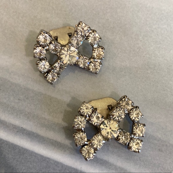 Vintage Rhinestone Shoe Clips - Picture 2 of 6